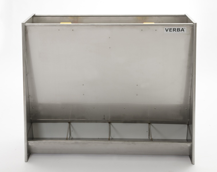 A00-1019 Stainless steel SM4100 Single stainless steel dry food bowl Single stainless steel dry feed trough for fattening pigs