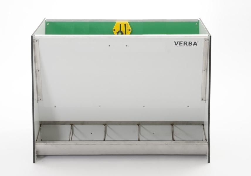 A00-1129KR SL573D KR double piglet dry feed trough Dry feed trough for weaned piglets, 5 compartments