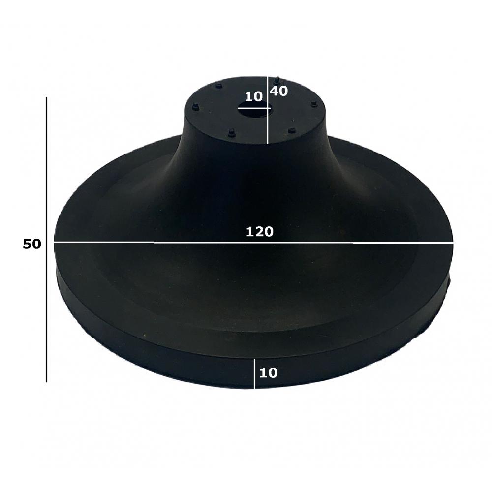 120mm Variomix sealing ring with dimensions Dimensions of the 120mm Variomix sealing rubber ring